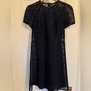Maje Navy Lace Mini Dress